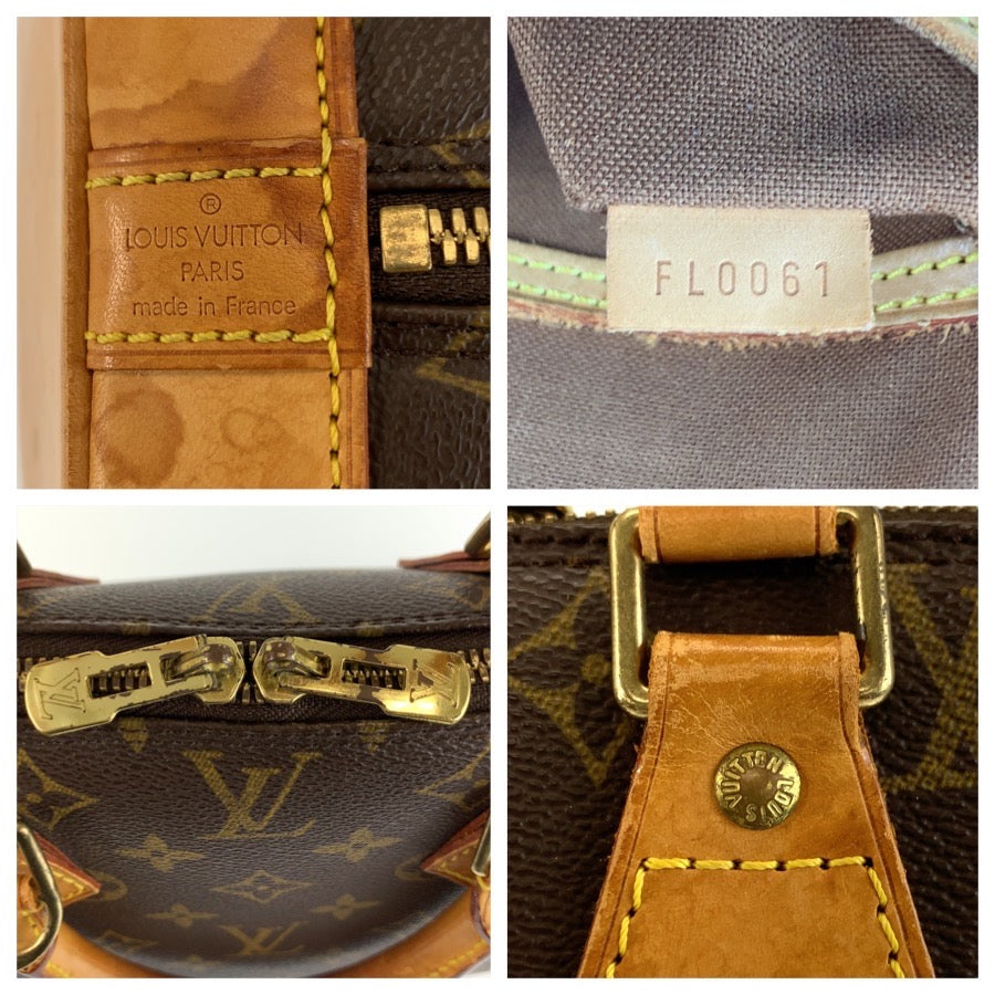 LOUIS VUITTON ルイヴィトン モノグラム アルマ ブラウン ゴールド金具 PVC / レザー M51130 ハンドバッグ レディース B50