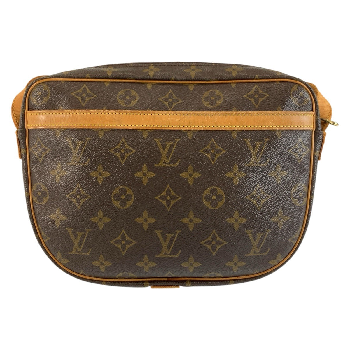 LOUIS VUITTON ルイヴィトン モノグラム ジュヌフィーユ ブラウン ゴールド金具 PVC / レザー M51226 ショルダーバッグ メッセンジャーバッグ レディース B50