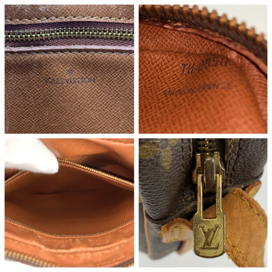 LOUIS VUITTON ルイヴィトン モノグラム ジュヌフィーユ ブラウン ゴールド金具 PVC / レザー M51226 ショルダーバッグ メッセンジャーバッグ レディース B50