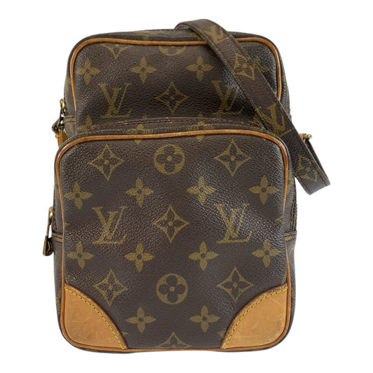 LOUIS VUITTON ルイヴィトン モノグラム アマゾン ブラウン ゴールド金具 PVC / レザー M45236 ショルダーバッグ ポシェット レディース B40