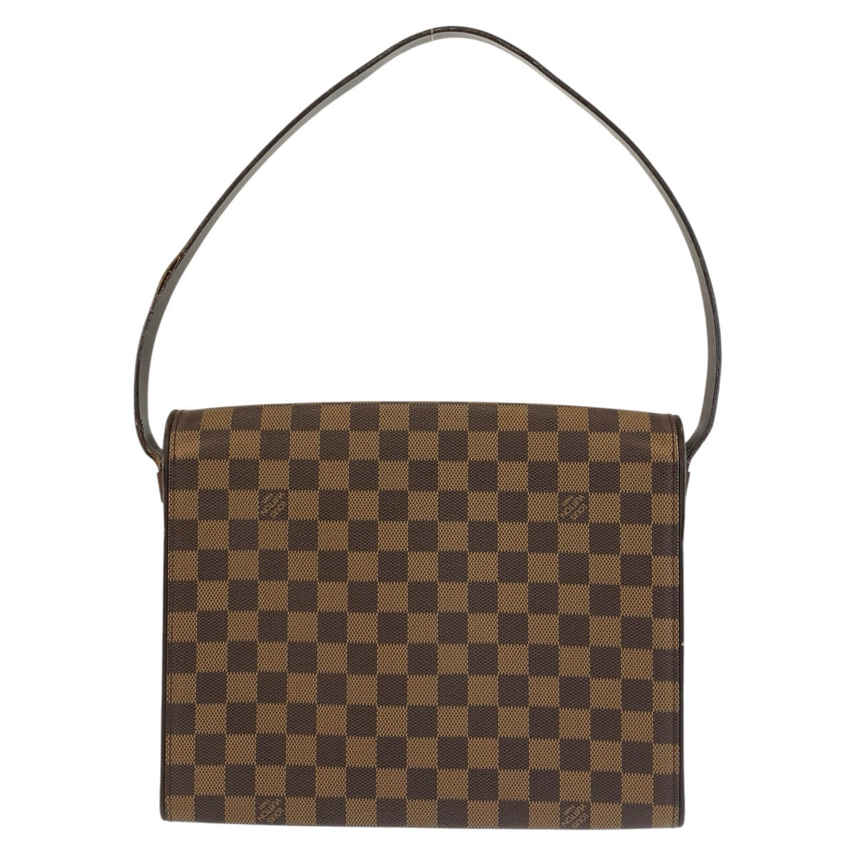 LOUIS VUITTON ルイヴィトン ダミエ トライベッカ カレ ブラウン PVC N51161 ショルダーバッグ レディース B46