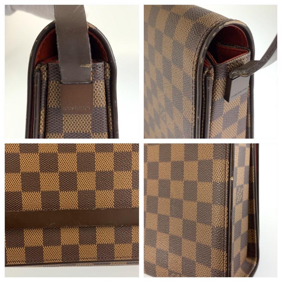 LOUIS VUITTON ルイヴィトン ダミエ トライベッカ カレ ブラウン PVC N51161 ショルダーバッグ レディース B46
