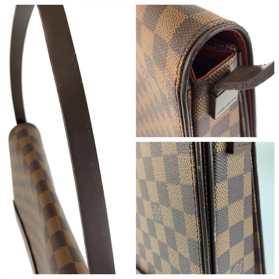 LOUIS VUITTON ルイヴィトン ダミエ トライベッカ カレ ブラウン PVC N51161 ショルダーバッグ レディース B46