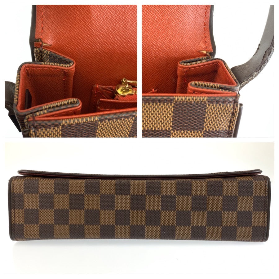 LOUIS VUITTON ルイヴィトン ダミエ トライベッカ カレ ブラウン PVC N51161 ショルダーバッグ レディース B46