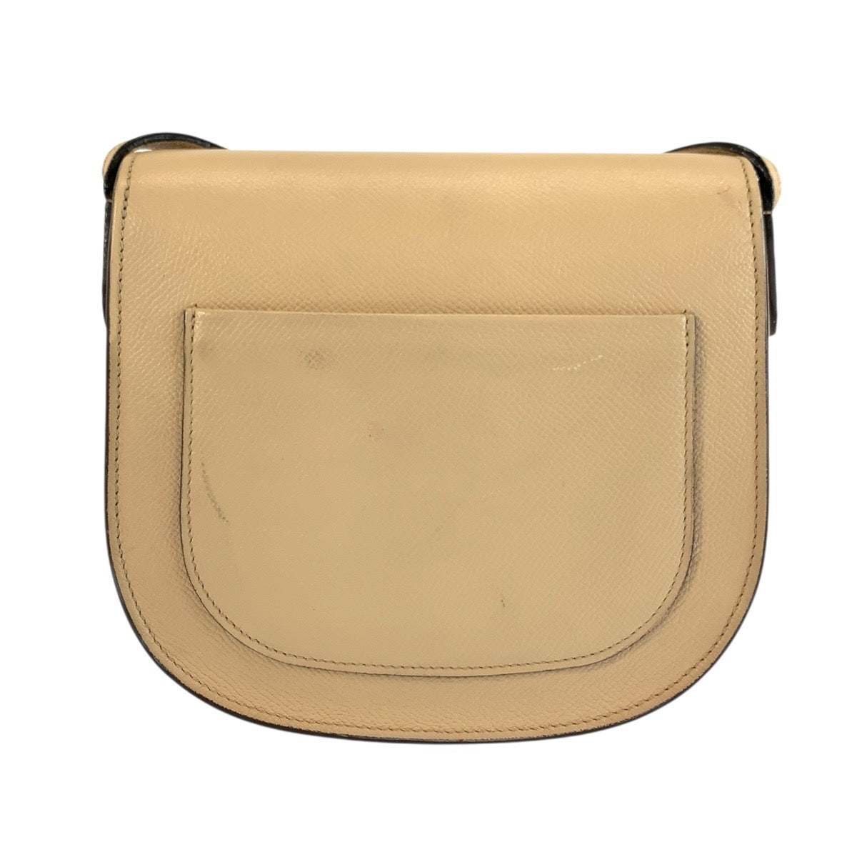 CELINE セリーヌ スモール トロッター ベージュ シルバー金具 レザー ショルダーバッグ ポシェット レディース AB58