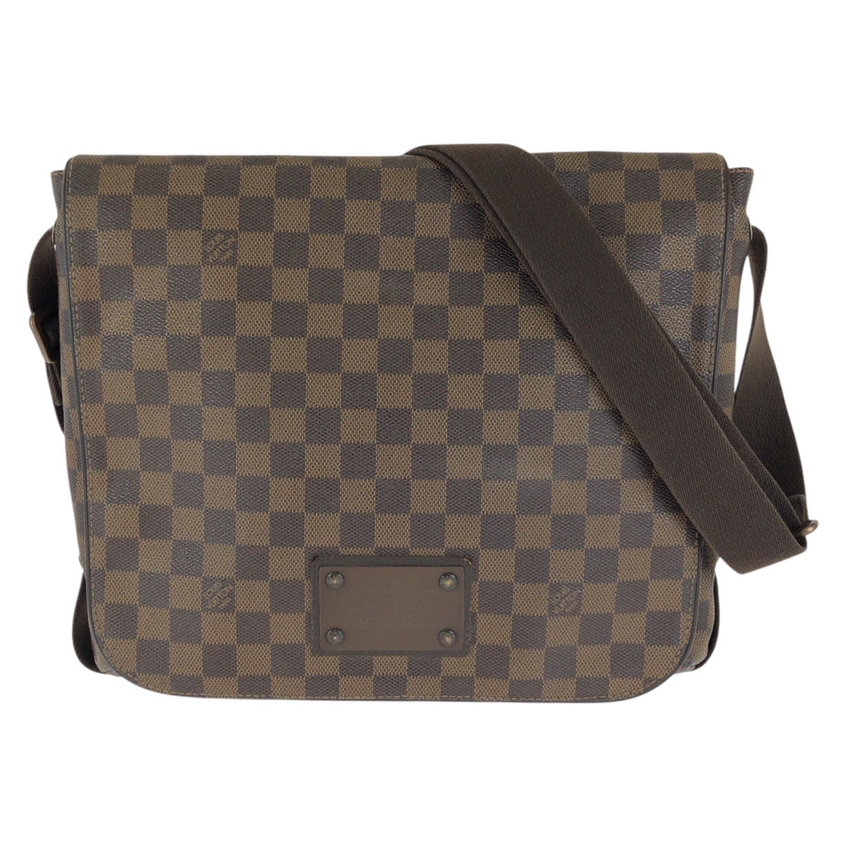 LOUIS VUITTON ルイヴィトン ダミエ・エベヌ ブルックリンMM ブラウン PVC N51211 ショルダーバッグ メッセンジャーバッグ メンズ AB60