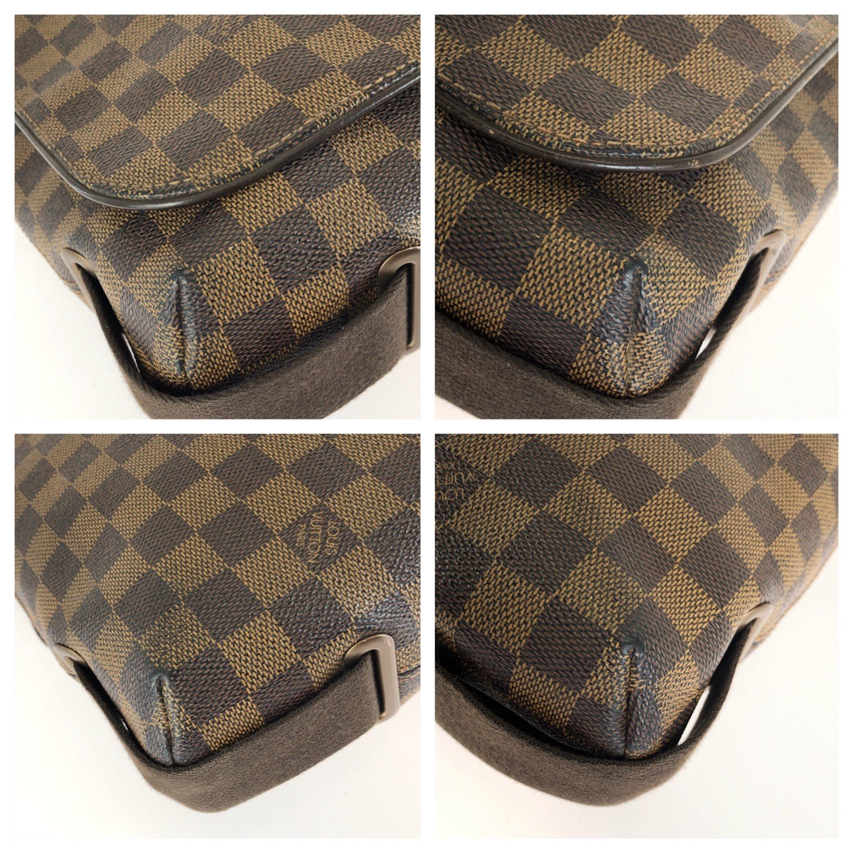 LOUIS VUITTON ルイヴィトン ダミエ・エベヌ ブルックリンMM ブラウン PVC N51211 ショルダーバッグ メッセンジャーバッグ メンズ AB60