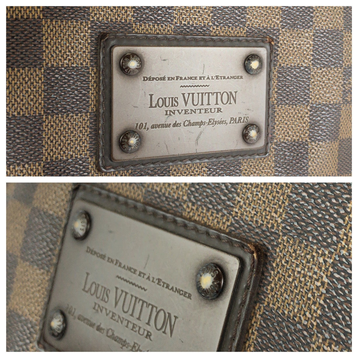 LOUIS VUITTON ルイヴィトン ダミエ・エベヌ ブルックリンMM ブラウン PVC N51211 ショルダーバッグ メッセンジャーバッグ メンズ AB60