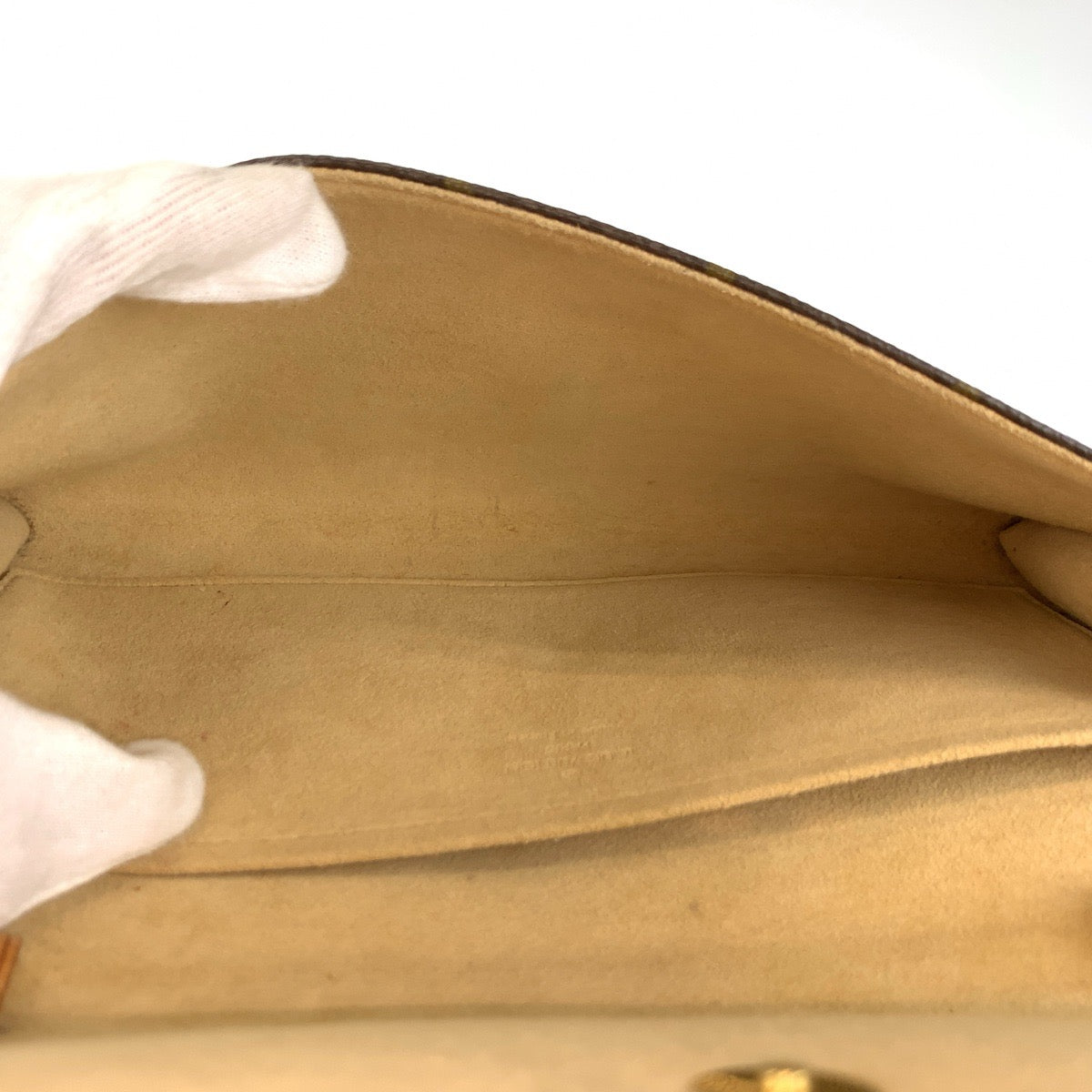 LOUIS VUITTON ルイヴィトン モノグラム ポシェットツインGM ブラウン ゴールド金具 PVC / レザー M51852 ショルダーバッグ ポシェット レディース B33