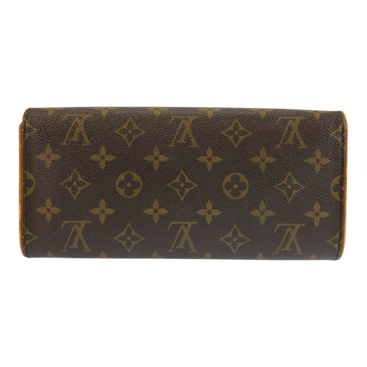 LOUIS VUITTON ルイヴィトン モノグラム ポシェットツインGM ブラウン ゴールド金具 PVC / レザー M51852 ショルダーバッグ ポシェット レディース B33