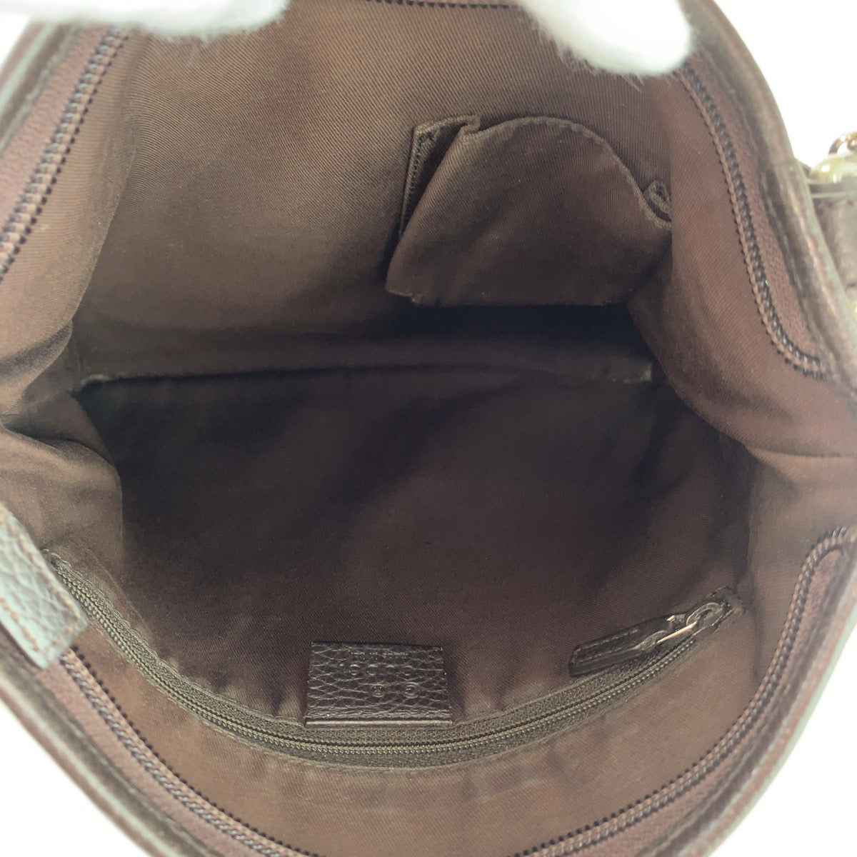 GUCCI グッチ GG柄 ブラウン シルバー金具 ナイロン / レザー 268620 ショルダーバッグ メッセンジャーバッグ レディース AB45