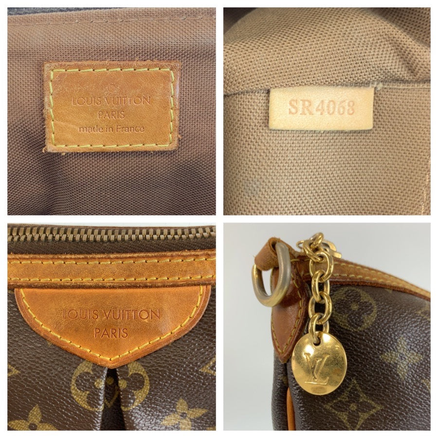 LOUIS VUITTON ルイヴィトン モノグラム パレルモPM ブラウン ゴールド金具 PVC / レザー M40145 ハンドバッグ ショルダーバッグ 2way レディース B80
