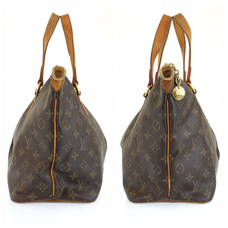 LOUIS VUITTON ルイヴィトン モノグラム パレルモPM ブラウン ゴールド金具 PVC / レザー M40145 ハンドバッグ ショルダーバッグ 2way レディース B80