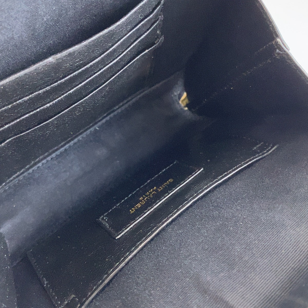 SAINT LAURENT サンローラン ヴィッキー グレージュ ゴールド レザー 557574 ショルダーバッグ ウエストバッグ バムバッグ レディース AB83