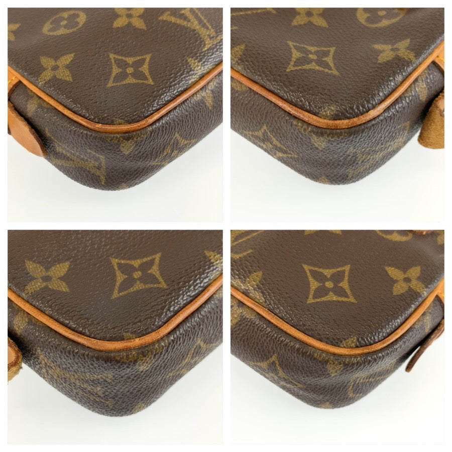 LOUIS VUITTON ルイヴィトン モノグラム マルリーバンドリエール ブラウン ゴールド金具 PVC / レザー M51828 ショルダーバッグ ポシェット レディース B44