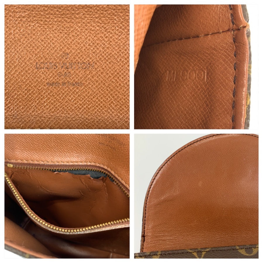 LOUIS VUITTON ルイヴィトン モノグラム シャンティPM ブラウン ゴールド金具 PVC / レザー M51234 ショルダーバッグ ポシェット レディース B37