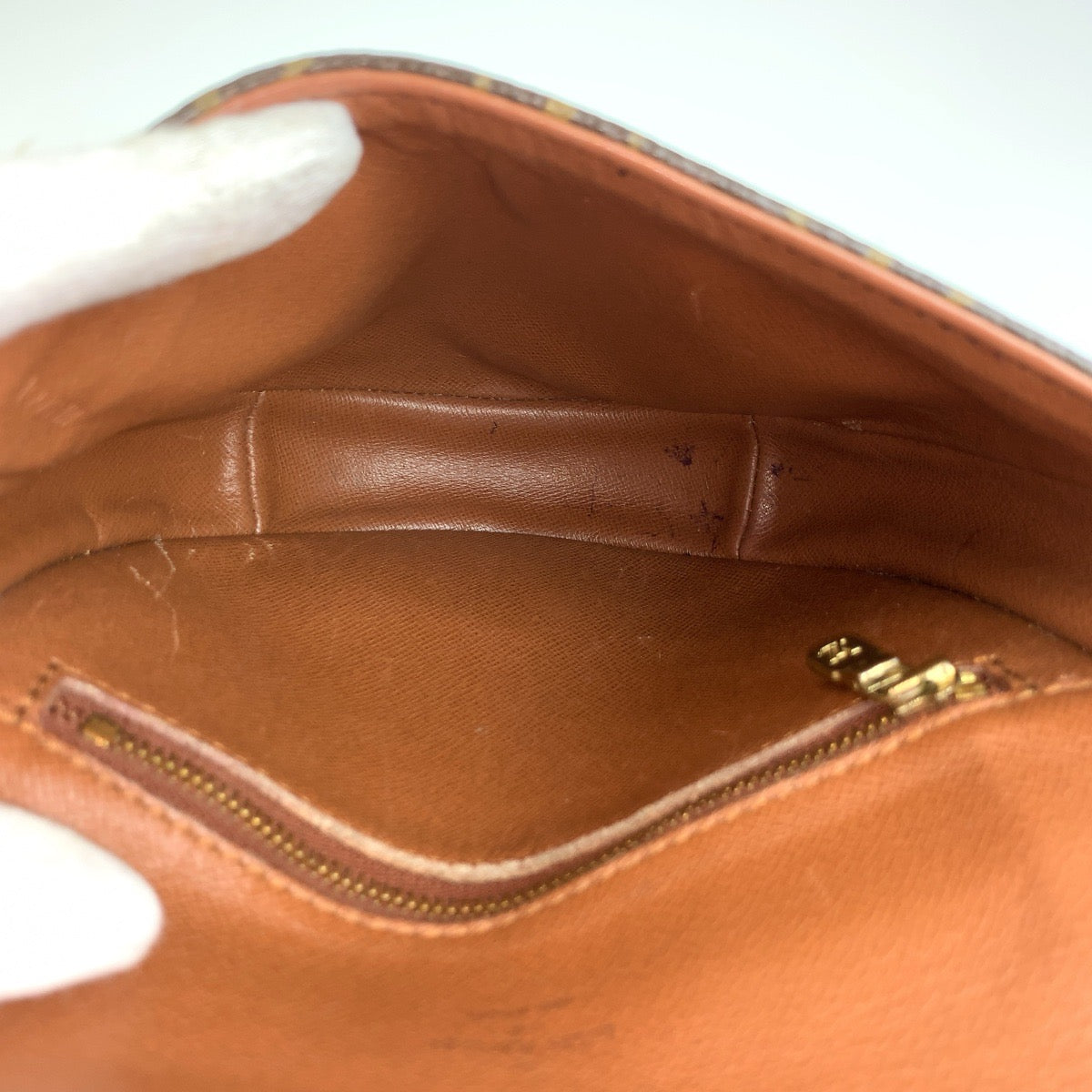 LOUIS VUITTON ルイヴィトン モノグラム シャンティPM ブラウン ゴールド金具 PVC / レザー M51234 ショルダーバッグ ポシェット レディース B37