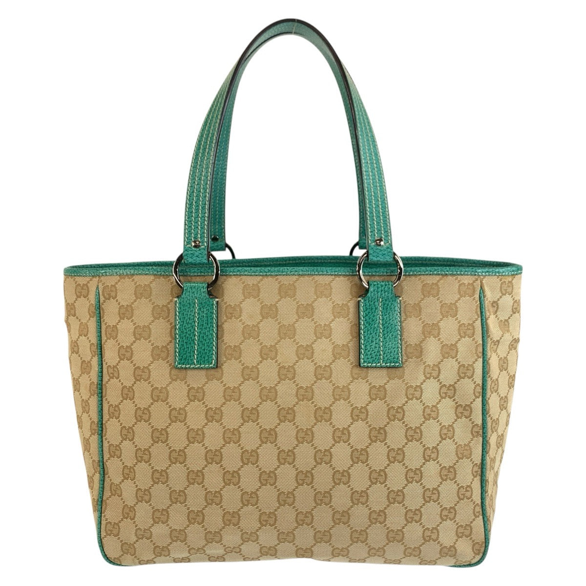 GUCCI グッチ グリーン ベージュ GGキャンバス 113017 トートバッグ ショルダーバッグ レディース ABP48