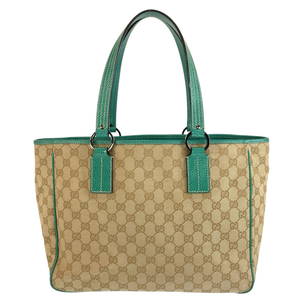 GUCCI グッチ グリーン ベージュ GGキャンバス 113017 トートバッグ ショルダーバッグ レディース ABP48