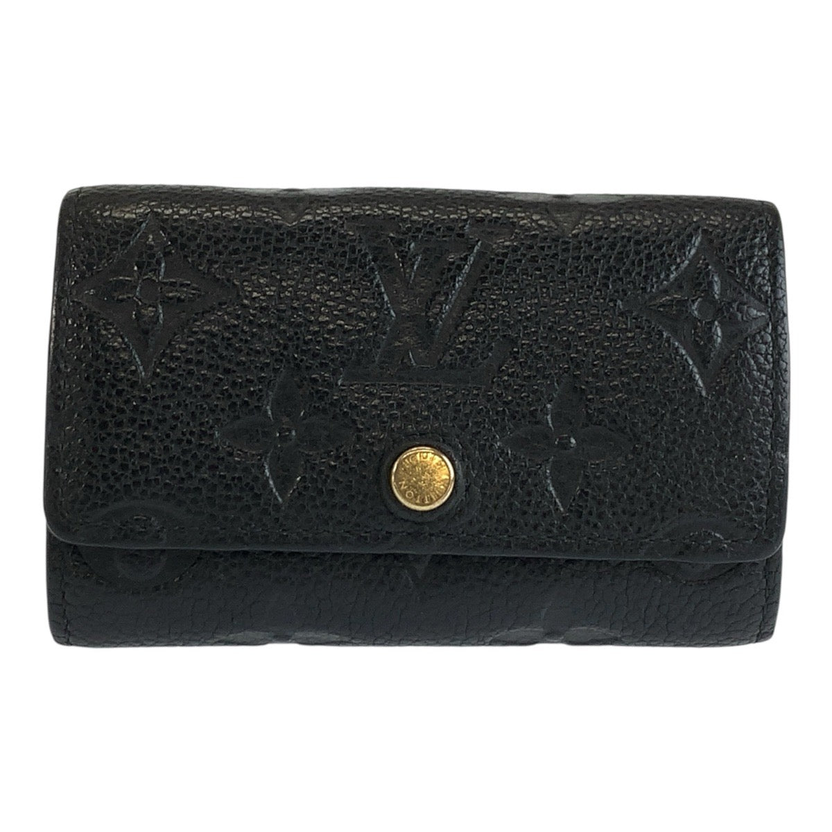 LOUIS VUITTON ルイヴィトン モノグラム アンプラント ミュルティクレ 6 ノワール ブラック ゴールド金具 レザー M64421 キーケース 6連 男女兼用 メンズ ABP22