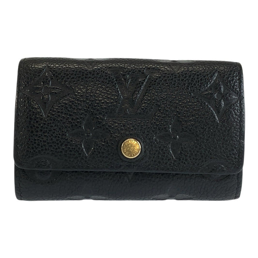 LOUIS VUITTON ルイヴィトン モノグラム アンプラント ミュルティクレ 6 ノワール ブラック ゴールド金具 レザー M64421 キーケース 6連 男女兼用 メンズ ABP22