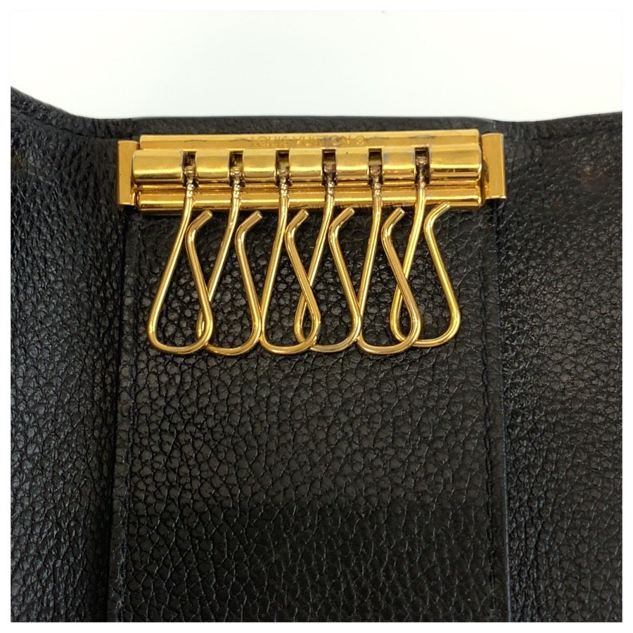 LOUIS VUITTON ルイヴィトン モノグラム アンプラント ミュルティクレ 6 ノワール ブラック ゴールド金具 レザー M64421 キーケース 6連 男女兼用 メンズ ABP22