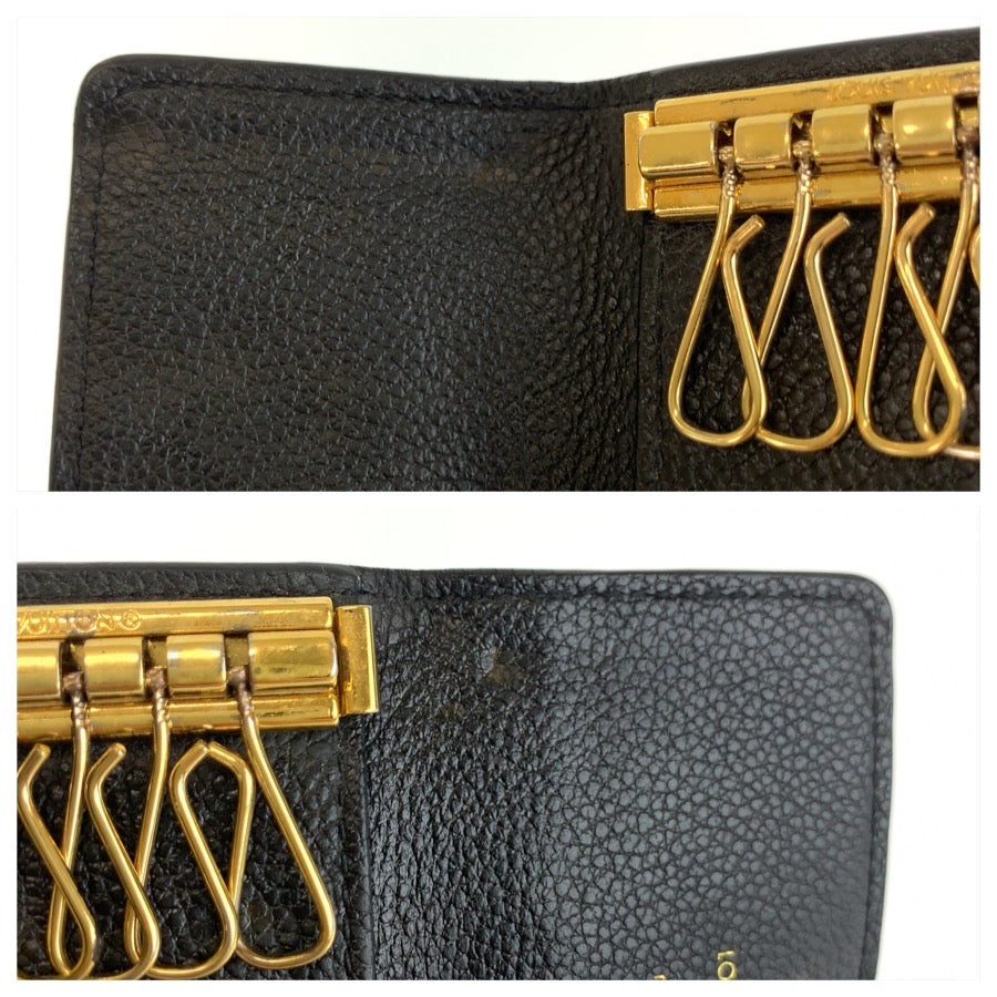 LOUIS VUITTON ルイヴィトン モノグラム アンプラント ミュルティクレ 6 ノワール ブラック ゴールド金具 レザー M64421 キーケース 6連 男女兼用 メンズ ABP22