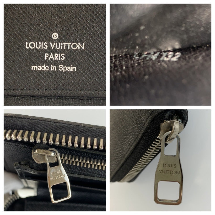 LOUIS VUITTON ルイヴィトン ダミエグラフィット ジッピーウォレット ヴェルティカル ブラック 黒 シルバー金具 PVC N63095 長財布 ロングウォレット メンズ AB28