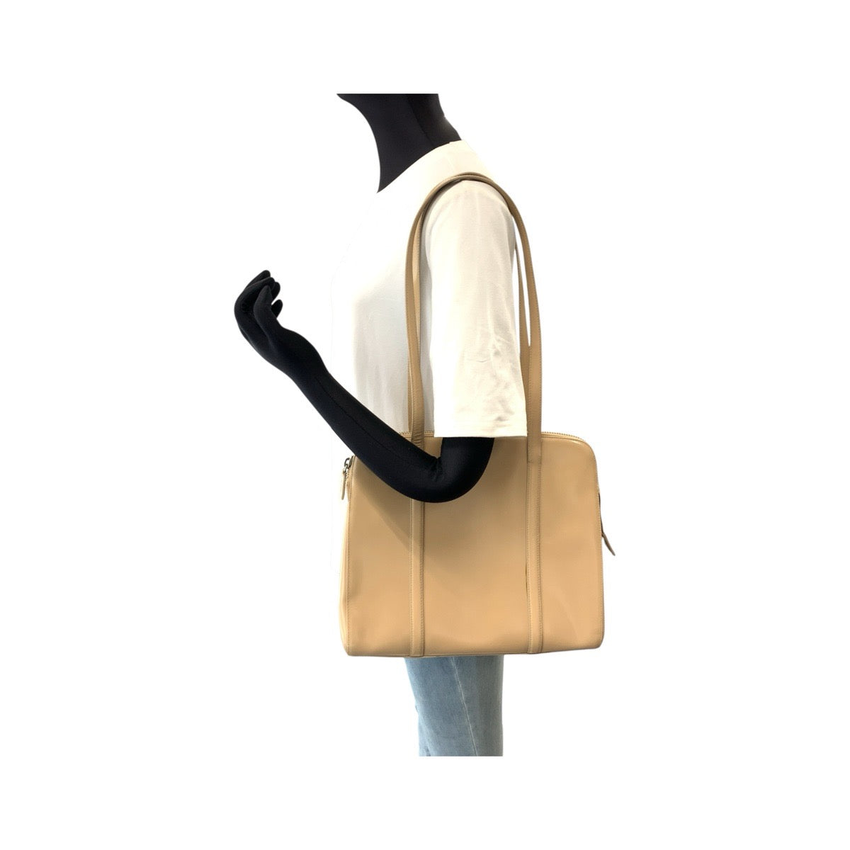 PRADA プラダ スパッツォラート スポーツ ベージュ シルバー金具 パテントレザー トートバッグ ショルダーバッグ レディース AB24