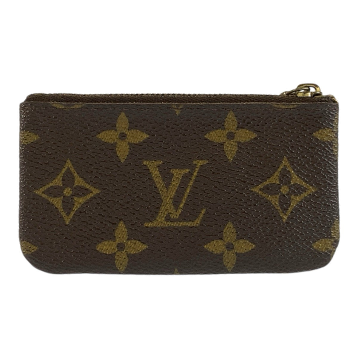 LOUIS VUITTON ルイヴィトン モノグラム ポシェット クレ ブラウン ゴールド金具 PVC M62650 キーケース コインケース メンズ B25