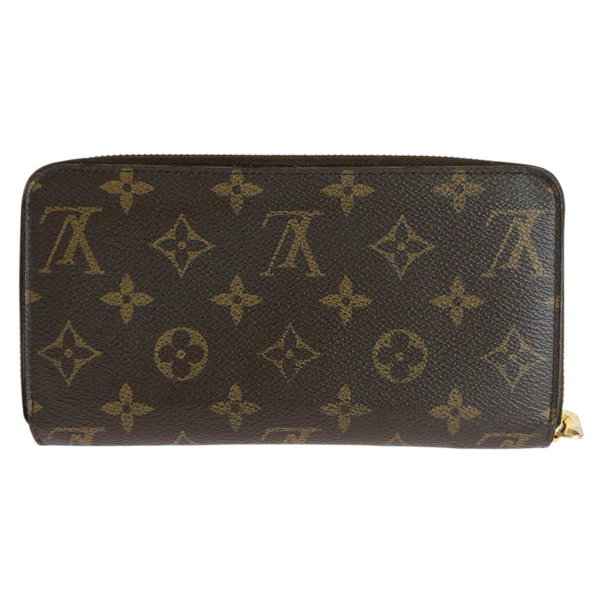 LOUIS VUITTON ルイヴィトン モノグラム ジッピーウォレット ブラウン ローズバレリーヌ ゴールド金具 PVC M41894 長財布 ロングウォレット レディース AB38