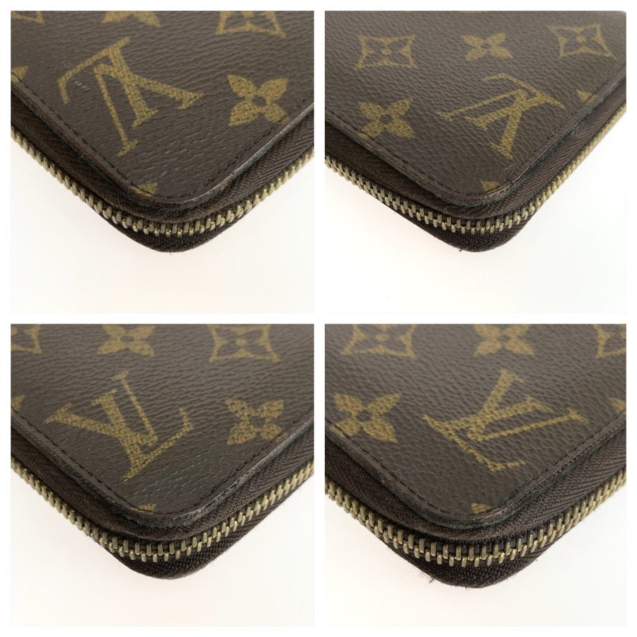 LOUIS VUITTON ルイヴィトン モノグラム ジッピーウォレット ブラウン ローズバレリーヌ ゴールド金具 PVC M41894 長財布 ロングウォレット レディース AB38