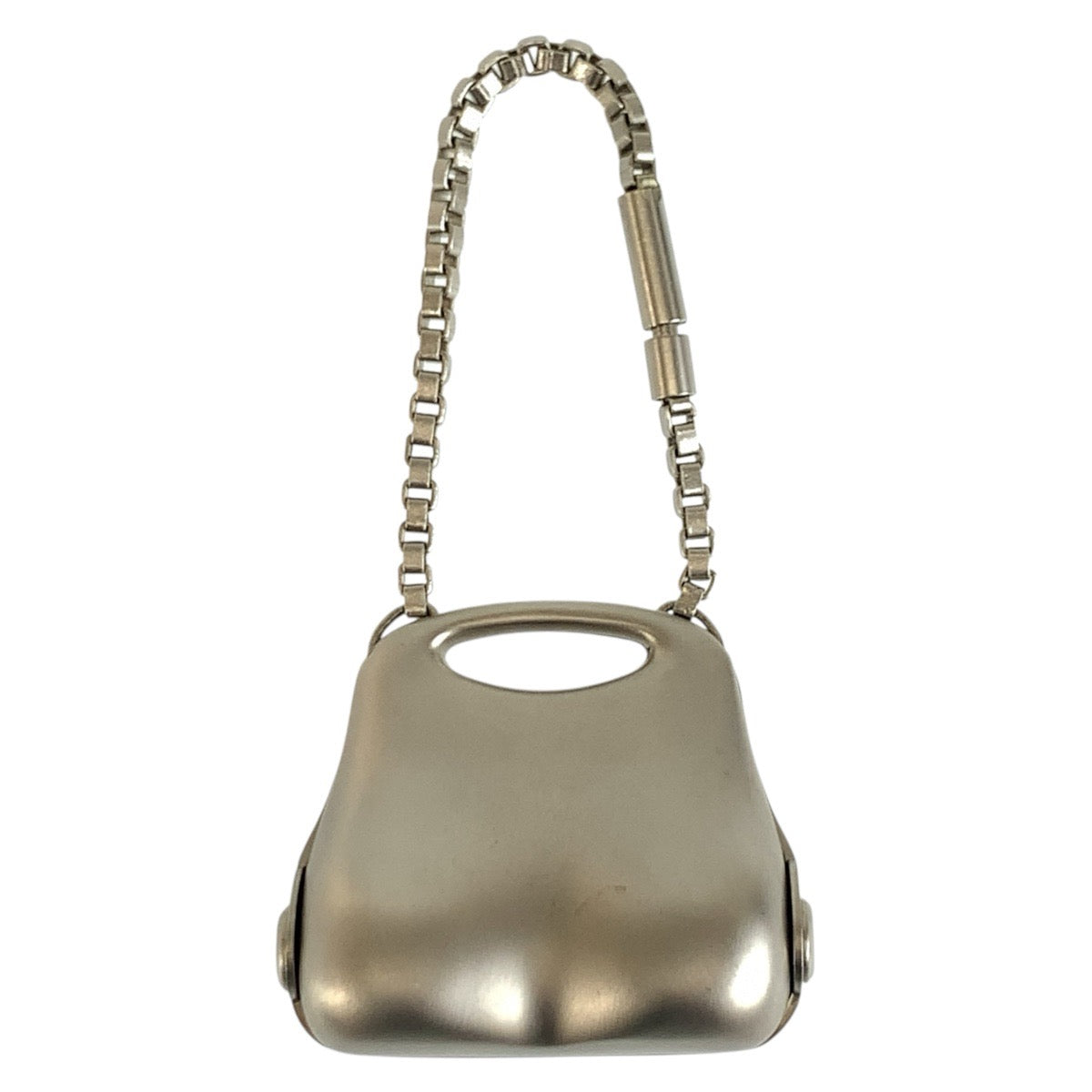 CHANEL シャネル ヒップバッグ シルバー メタル キーホルダー バッグチャーム レディース A14