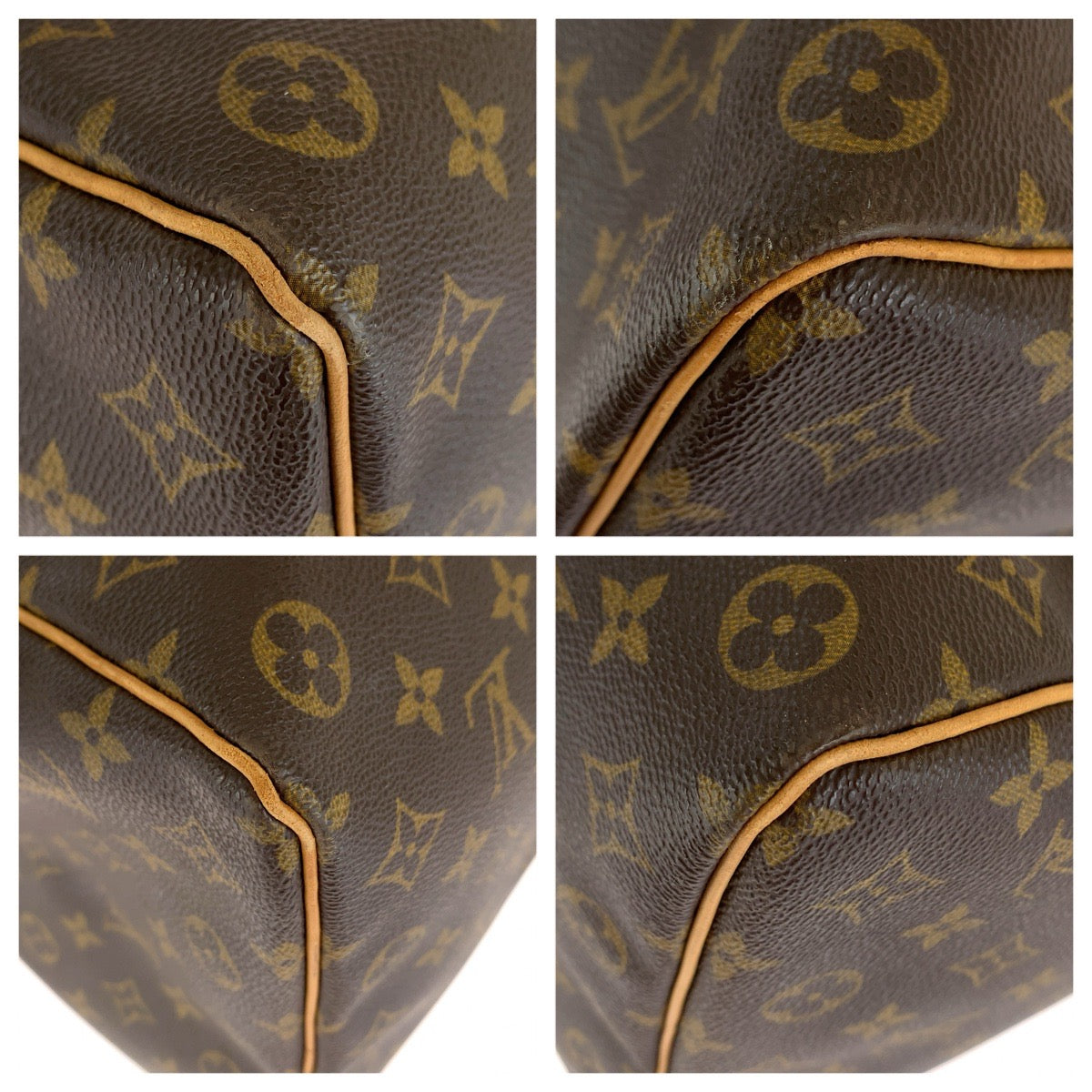 LOUIS VUITTON ルイヴィトン モノグラム キーポル50 ブラウン ゴールド金具 PVC / レザー M41426 ボストンバッグ 旅行バッグ 男女兼用 メンズ AB80