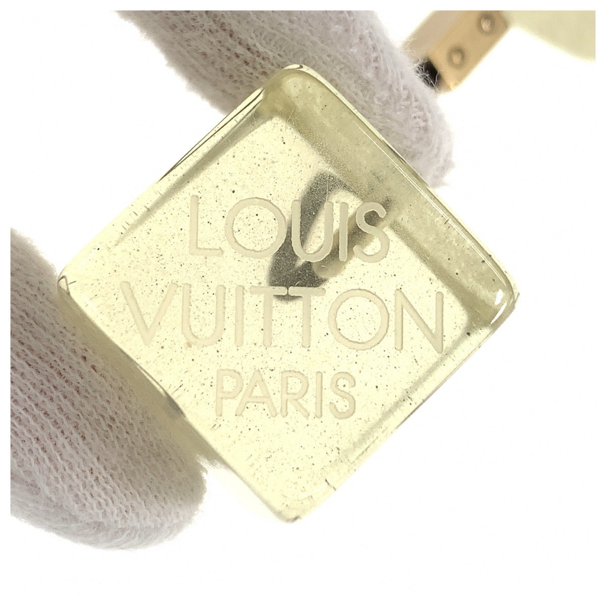 LOUIS VUITTON ルイヴィトン キューブ クリア プラスチック ヘアゴム ヘアアクセサリー レディース AB14