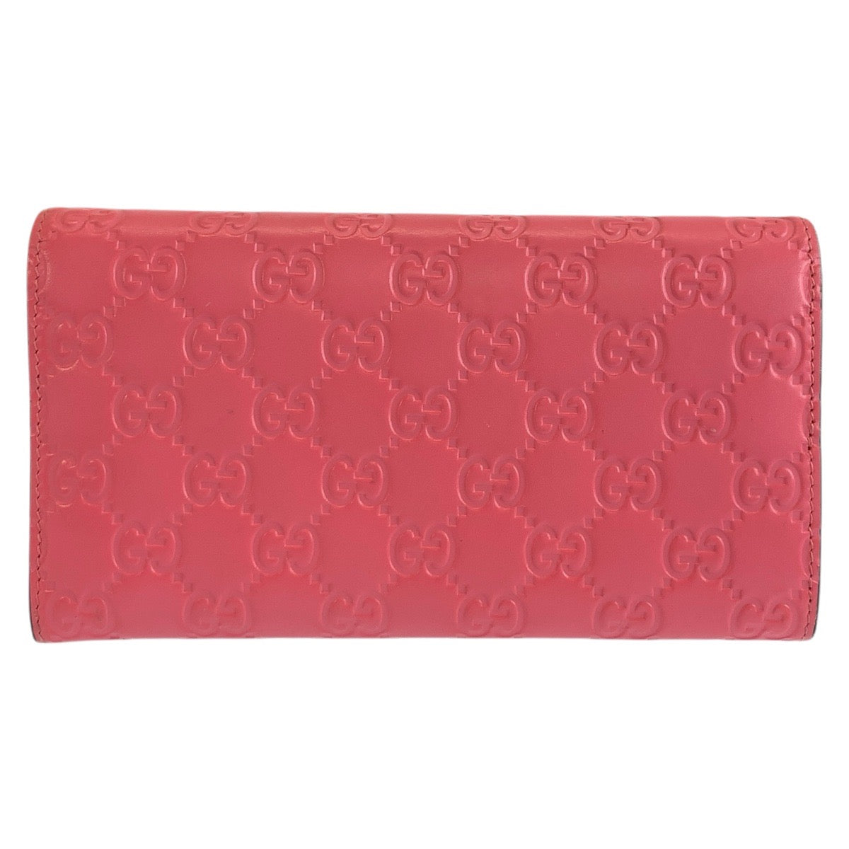 GUCCI グッチ グッチシマ ピンク レザー 410100 長財布 ロングウォレット レディース A50
