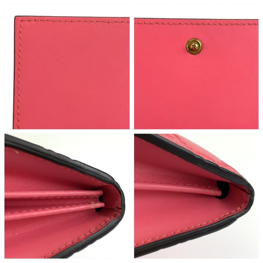 GUCCI グッチ グッチシマ ピンク レザー 410100 長財布 ロングウォレット レディース A50