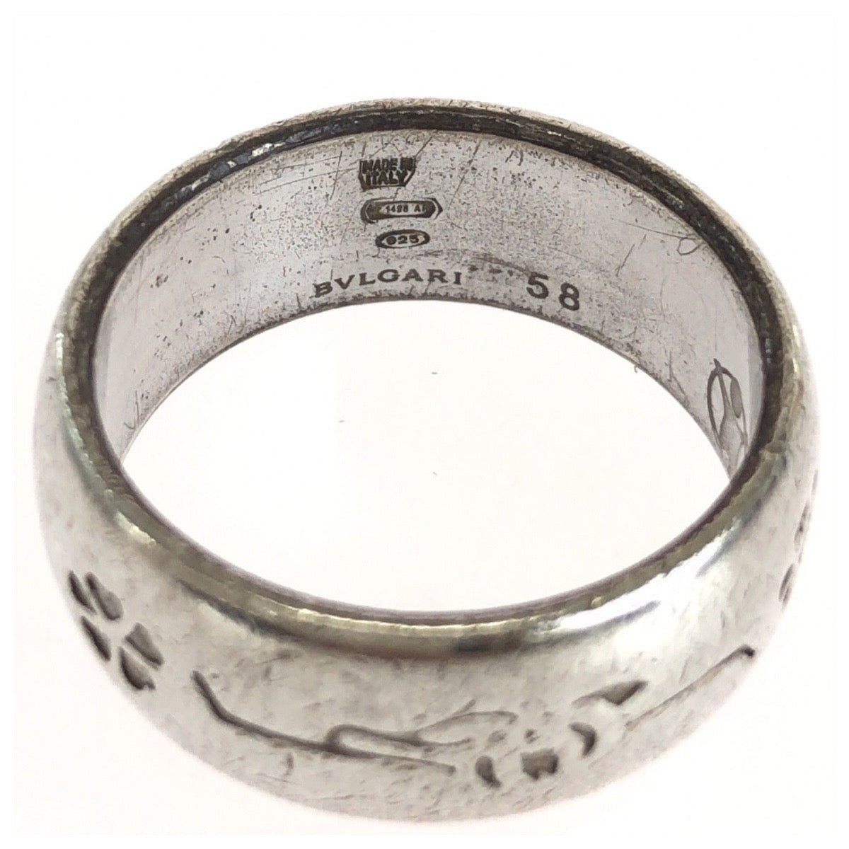 BVLGARI ブルガリ セーブ・ザ・チルドレン リング サイズ58 シルバー シルバー925 リング 指輪 男女兼用 17.5号 レディース AB19