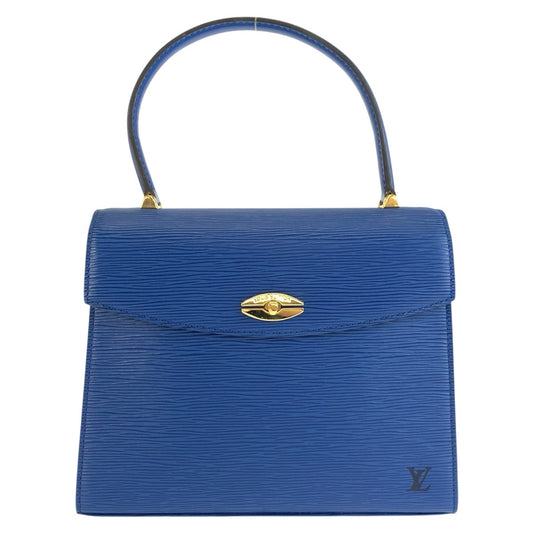 LOUIS VUITTON ルイヴィトン エピ マルゼルブ トレドブルー ゴールド金具 レザー M52375 ハンドバッグ レディース AB50