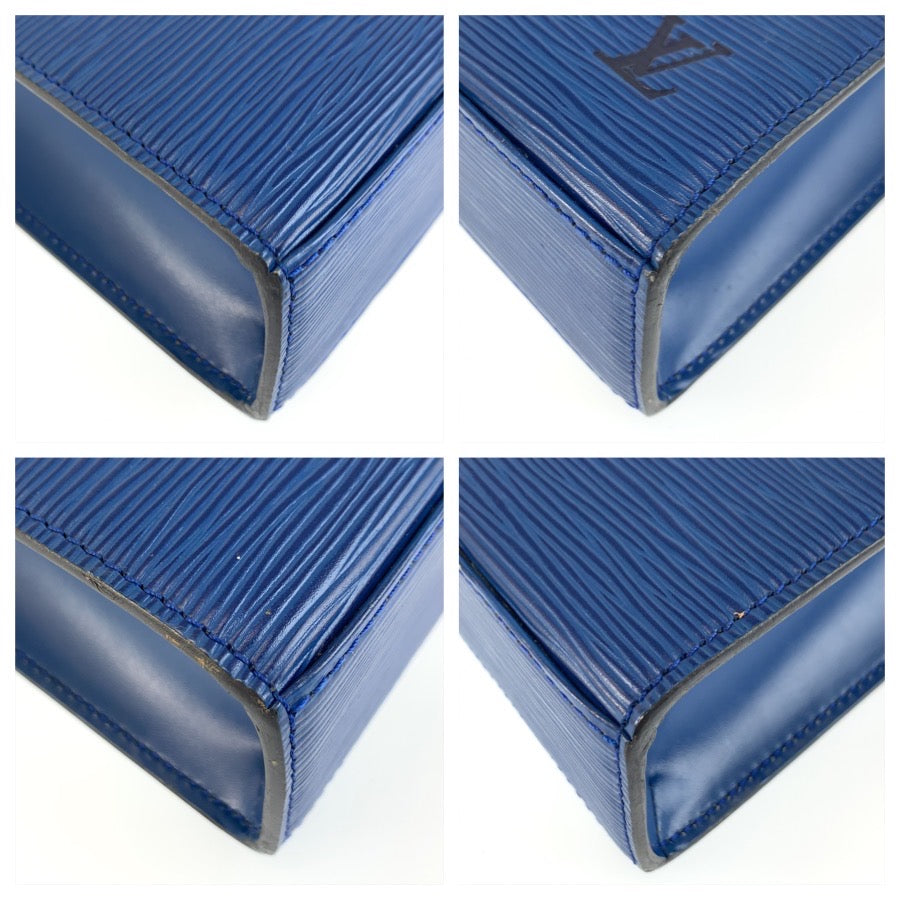 LOUIS VUITTON ルイヴィトン エピ マルゼルブ トレドブルー ゴールド金具 レザー M52375 ハンドバッグ レディース AB50