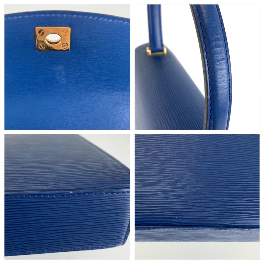 LOUIS VUITTON ルイヴィトン エピ マルゼルブ トレドブルー ゴールド金具 レザー M52375 ハンドバッグ レディース AB50