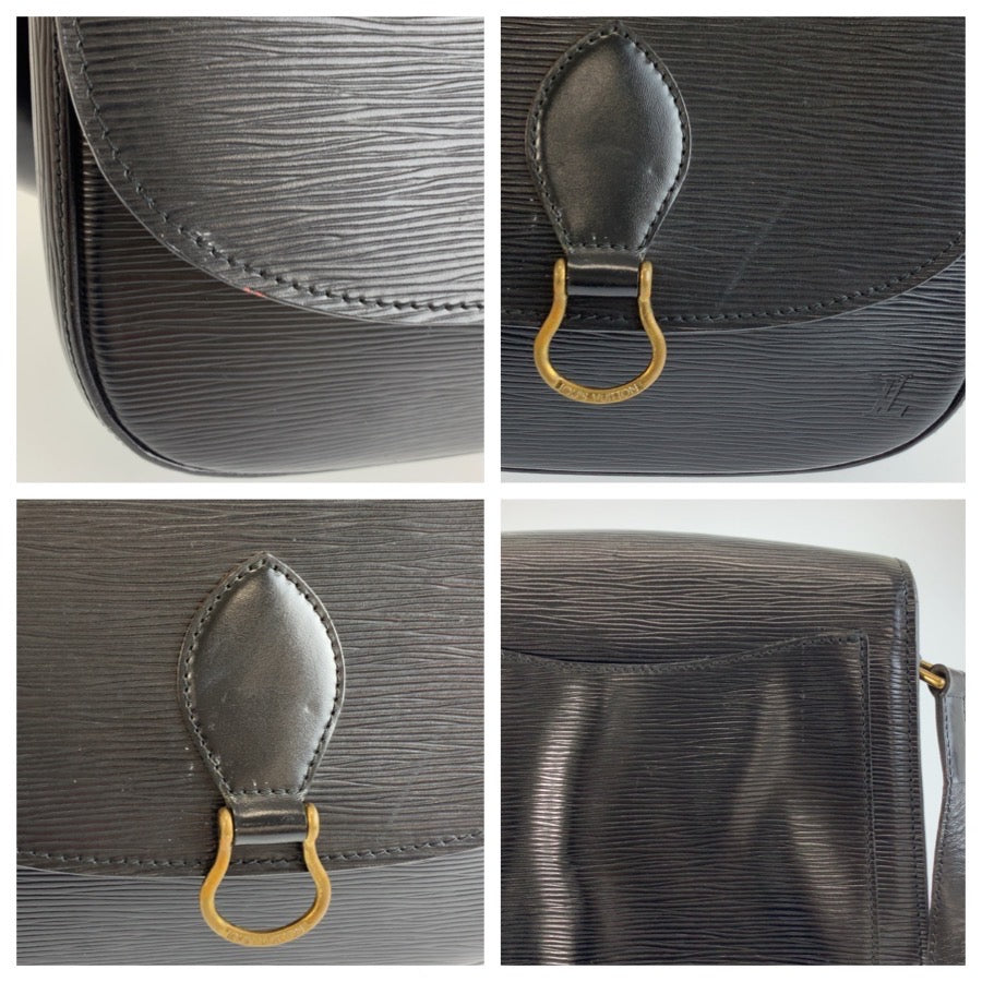 LOUIS VUITTON ルイヴィトン エピ サンクルー ブラック 黒 ゴールド金具 レザー M52192 ショルダーバッグ ポシェット レディース B40