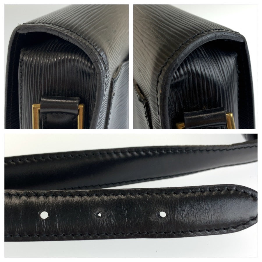 LOUIS VUITTON ルイヴィトン エピ サンクルー ブラック 黒 ゴールド金具 レザー M52192 ショルダーバッグ ポシェット レディース B40