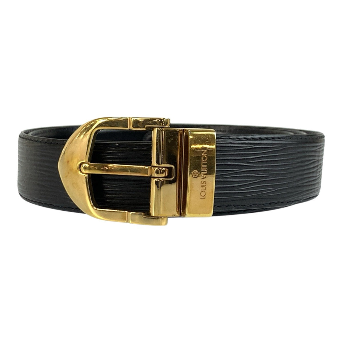 LOUIS VUITTON ルイヴィトン エピ サンチュール クラシック 110cm/44インチ ブラック 黒 ゴールド金具 レザー M6832Q ベルト メンズ AB18