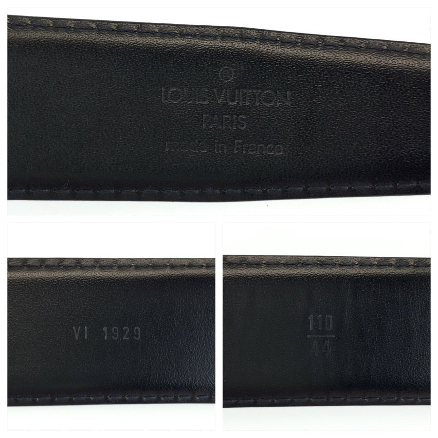 LOUIS VUITTON ルイヴィトン エピ サンチュール クラシック 110cm/44インチ ブラック 黒 ゴールド金具 レザー M6832Q ベルト メンズ AB18