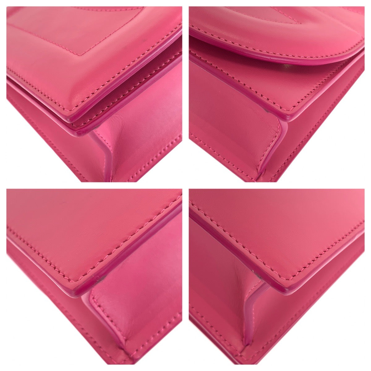 DOLCE&GABBANA ドルチェアンドガッバーナ DGロゴ 2way ピンク ゴールド金具 レザー BB7287 AW576 ショルダーバッグ クラッチバッグ レディース ABP65