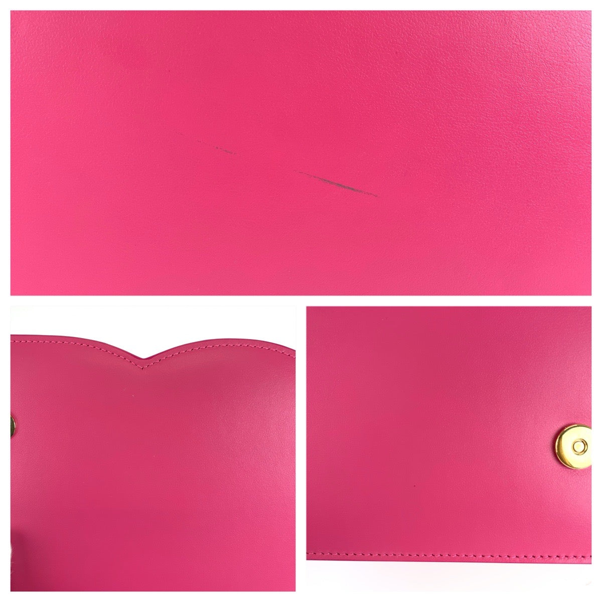 DOLCE&GABBANA ドルチェアンドガッバーナ DGロゴ 2way ピンク ゴールド金具 レザー BB7287 AW576 ショルダーバッグ クラッチバッグ レディース ABP65