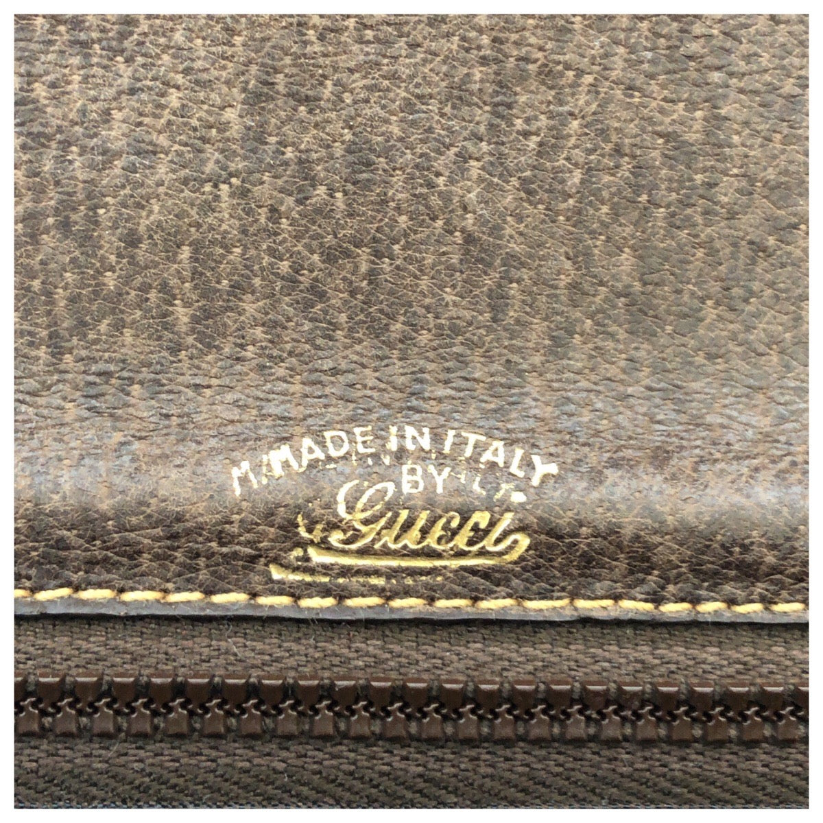 GUCCI グッチ ヴィンテージ オールドグッチ ホースビット ブラウン ゴールド金具 レザー ショルダーバッグ レディース ABP30