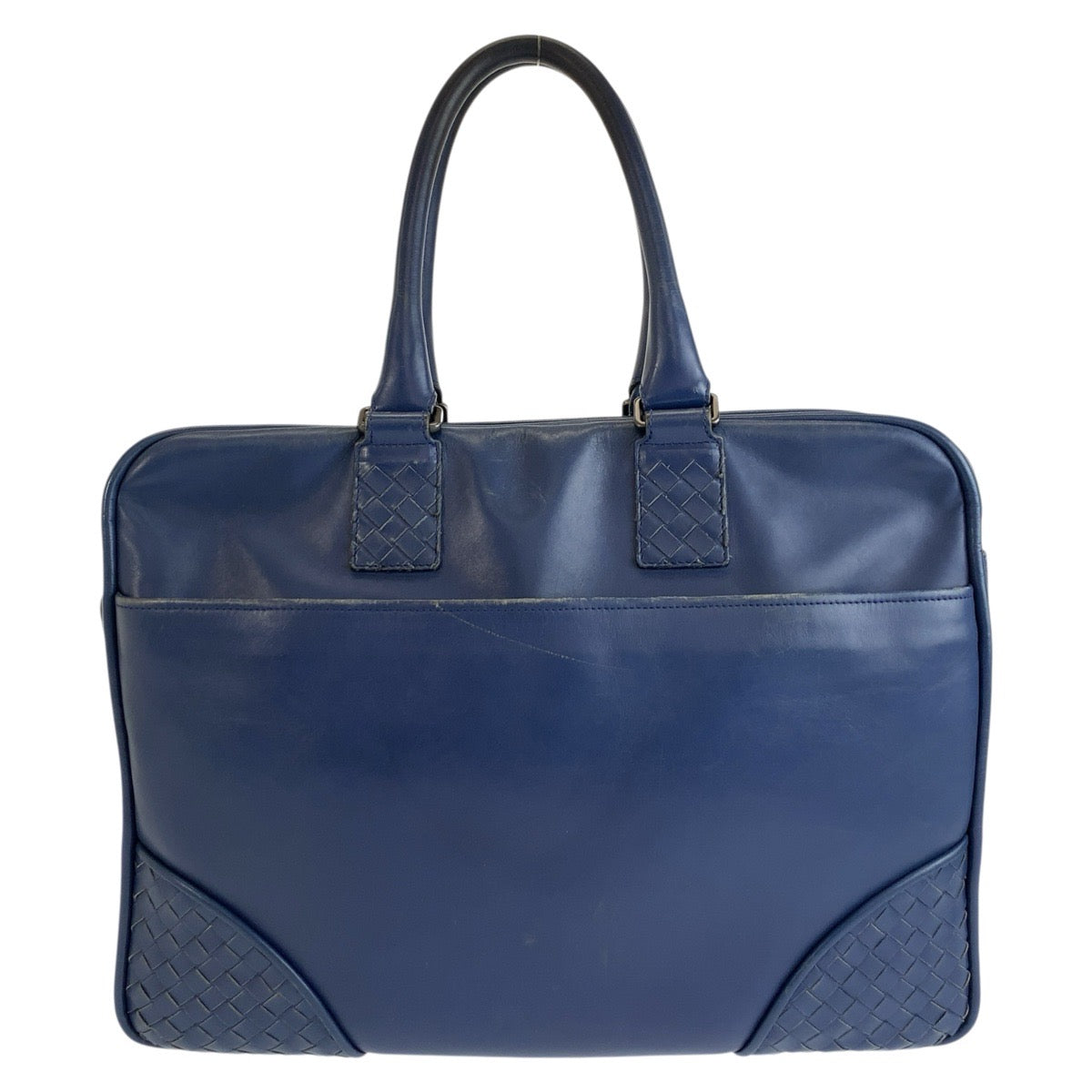 BOTTEGAVENETA ボッテガヴェネタ イントレチャート ネイビー レザー V4641 ビジネスバッグ ブリーフケース メンズ B25