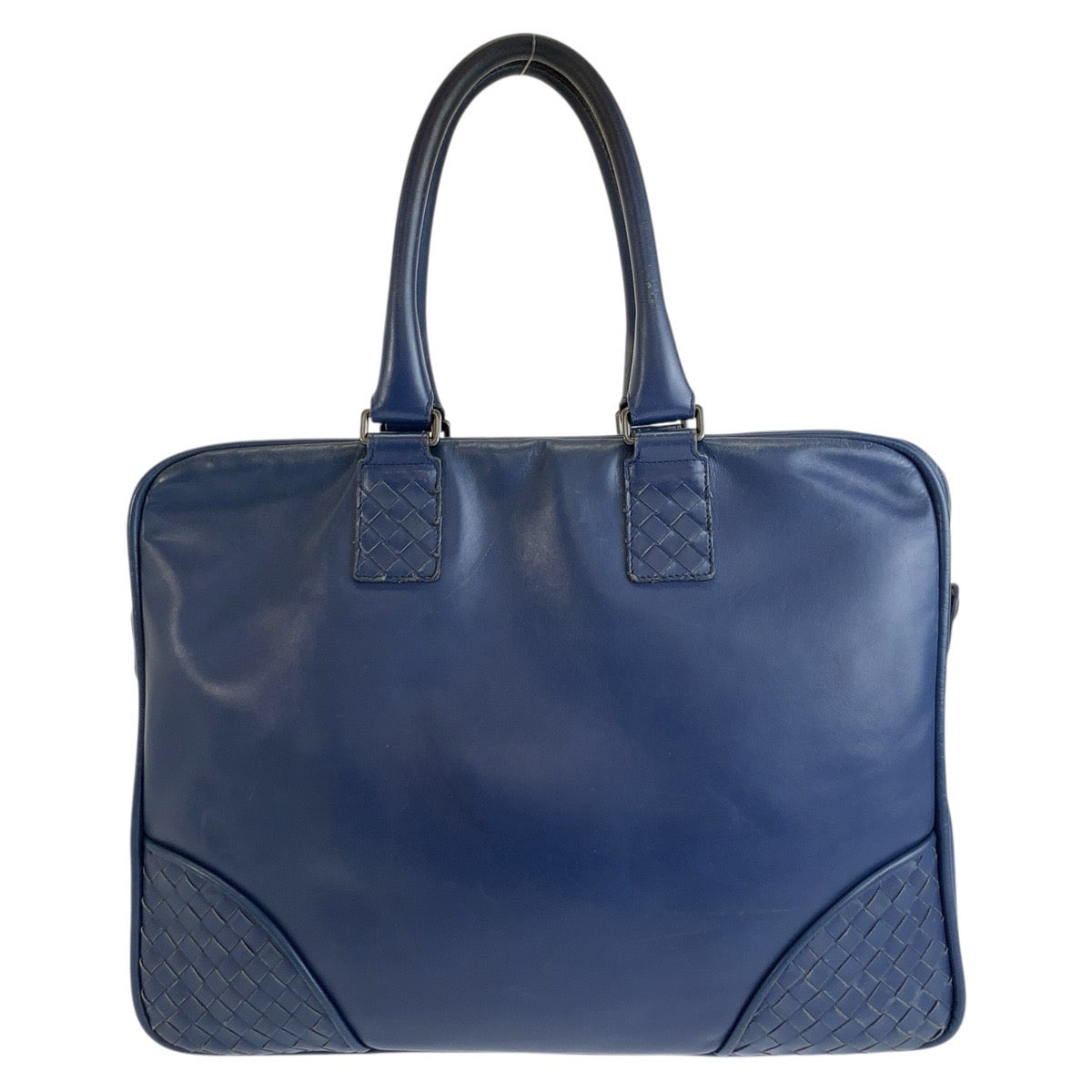 BOTTEGAVENETA ボッテガヴェネタ イントレチャート ネイビー レザー V4641 ビジネスバッグ ブリーフケース メンズ B25